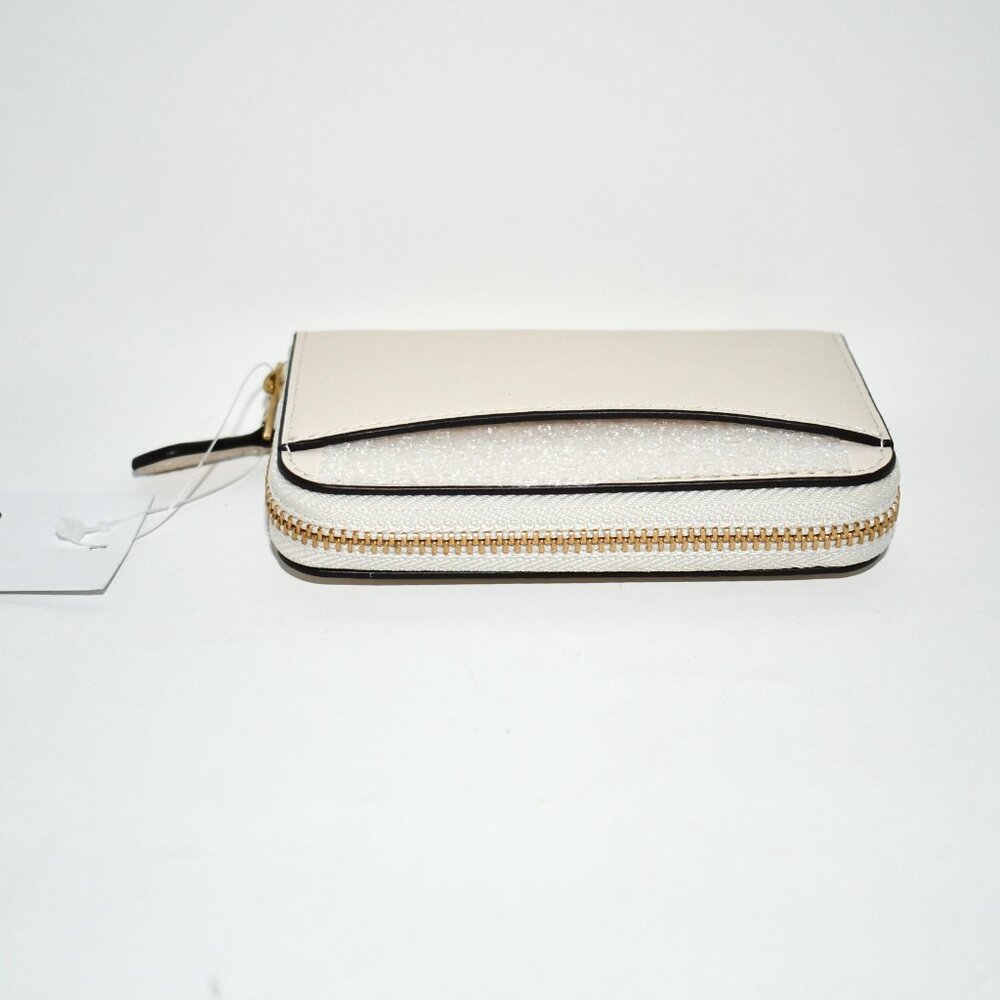 COACH Sticker Print Essential Small Zip Around Card Case in Chalk Multi #CCD21 N - Picture 4 of 5